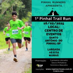 Image de divulgação do evento esportivo 1ª Pinhal Trail Run de Trail Run que acontecerá no dia 30 de Março de 2025 na cidade de Santo Antônio do Pinhal - SP