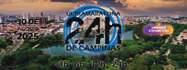 Image de divulgação do evento esportivo Ultramaratona 24 Horas de Campinas de Corrida que acontecerá no dia 30 de Agosto de 2025 na cidade de Campinas - SP