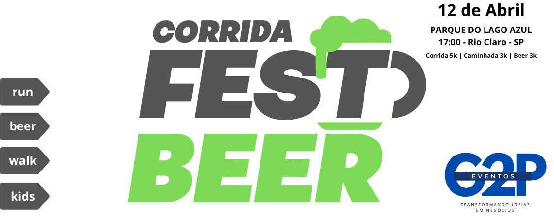 Imagem de divulgação do evento esportivo Corrida Fest de Corrida que acontecerá no dia 12 de Abril de 2025 na cidade de Rio Claro - SP