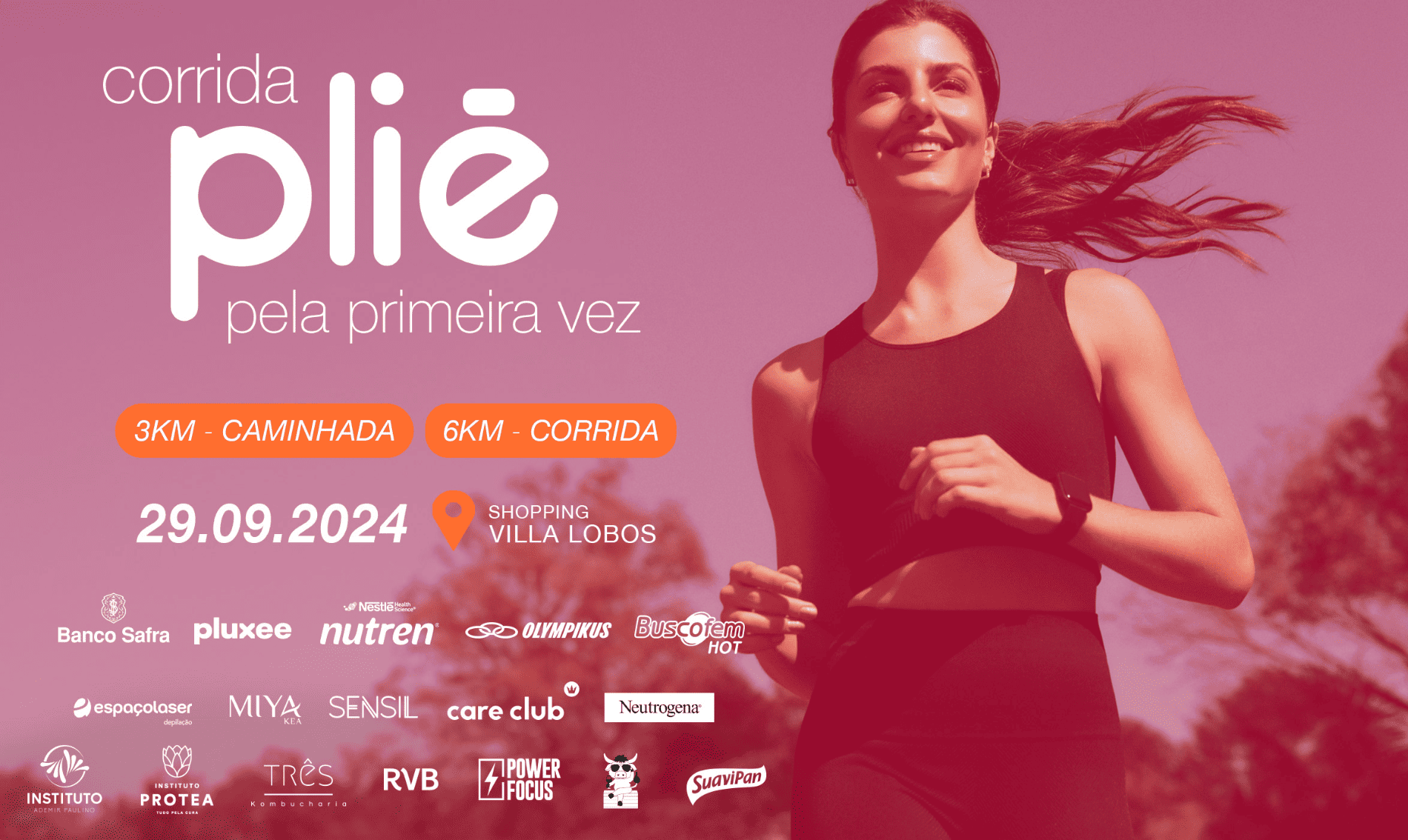 Imagem de divulgação do evento esportivo Circuito Plié pela Primeira Vez de Corrida que acontecerá no dia 25 de Maio de 2025 na cidade de São Paulo - SP