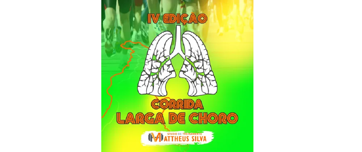 Imagem de divulgação do evento esportivo IV Corrida Larga de Choro de Corrida que acontecerá no dia 1 de Junho de 2025 na cidade de Araguatins - TO