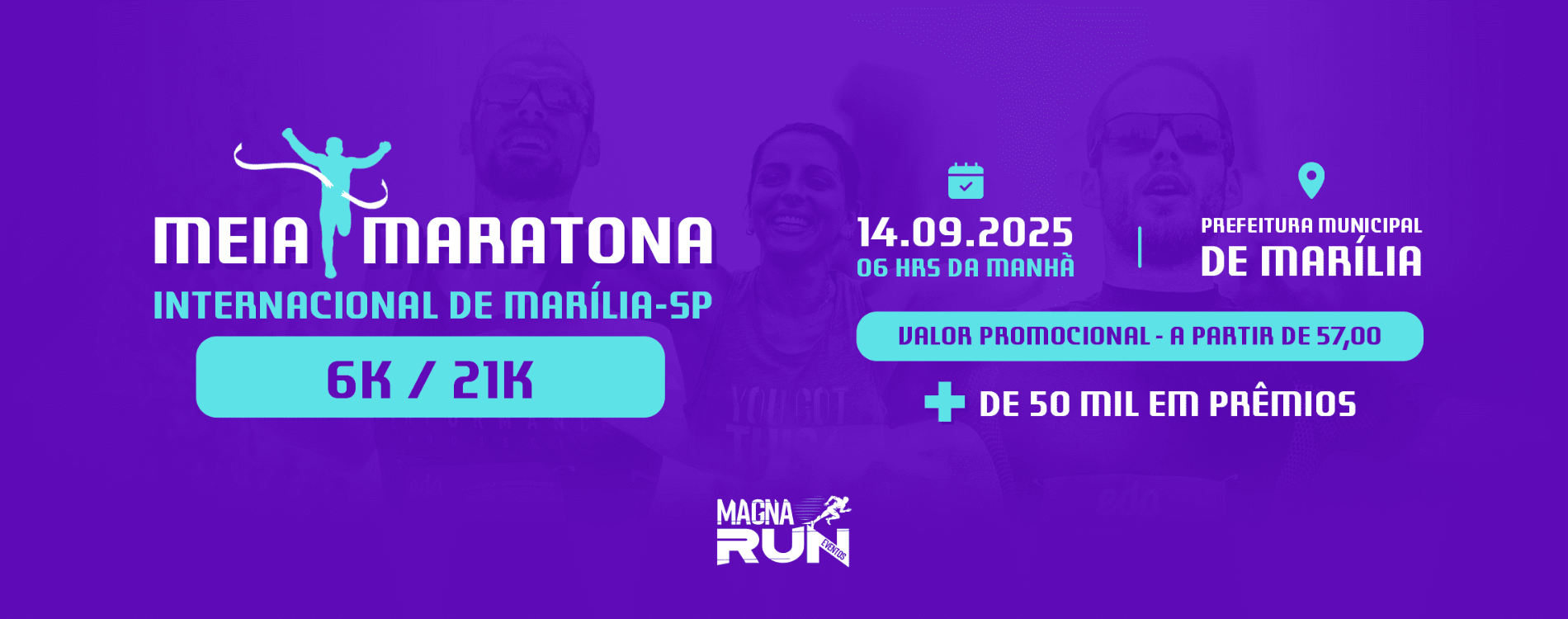 Imagem do evento 1ª Meia Maratona Internacional de Marília