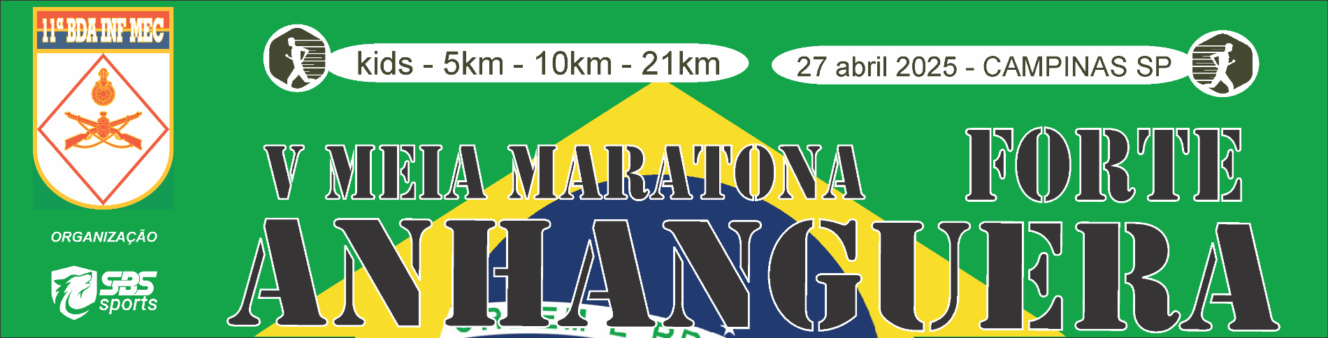 Image de divulgação do evento esportivo Meia Maratona Forte Anhanguera 2025 de Corrida que acontecerá no dia 27 de Abril de 2025 na cidade de Campinas - SP
