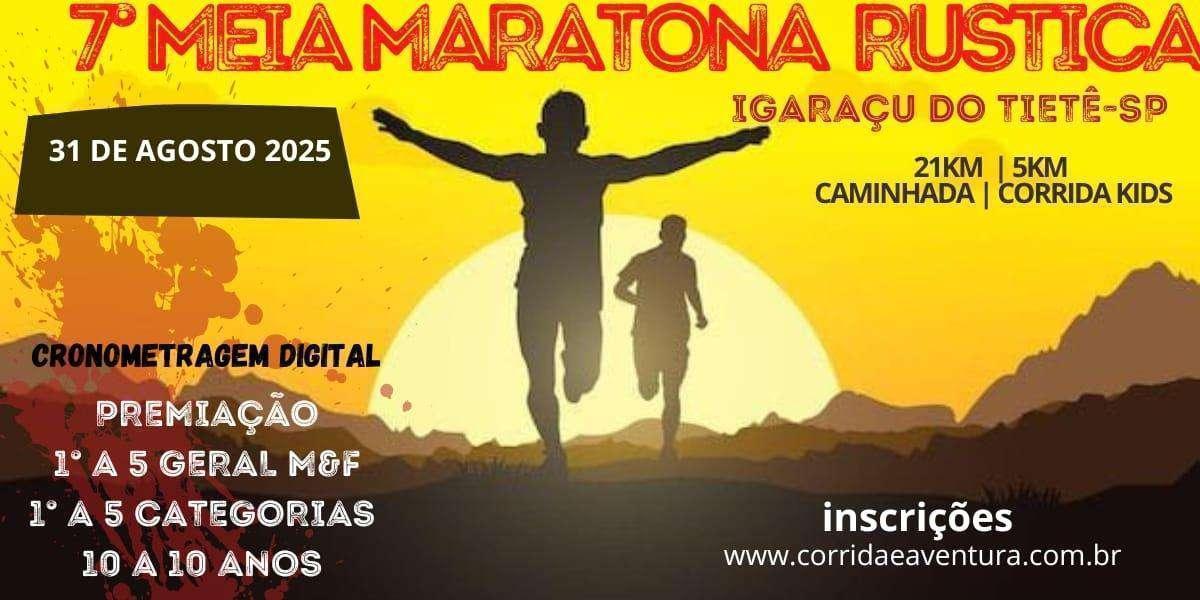 Imagem do evento 7ª Meia Maratona Rústica Igaraçu do Tietê
