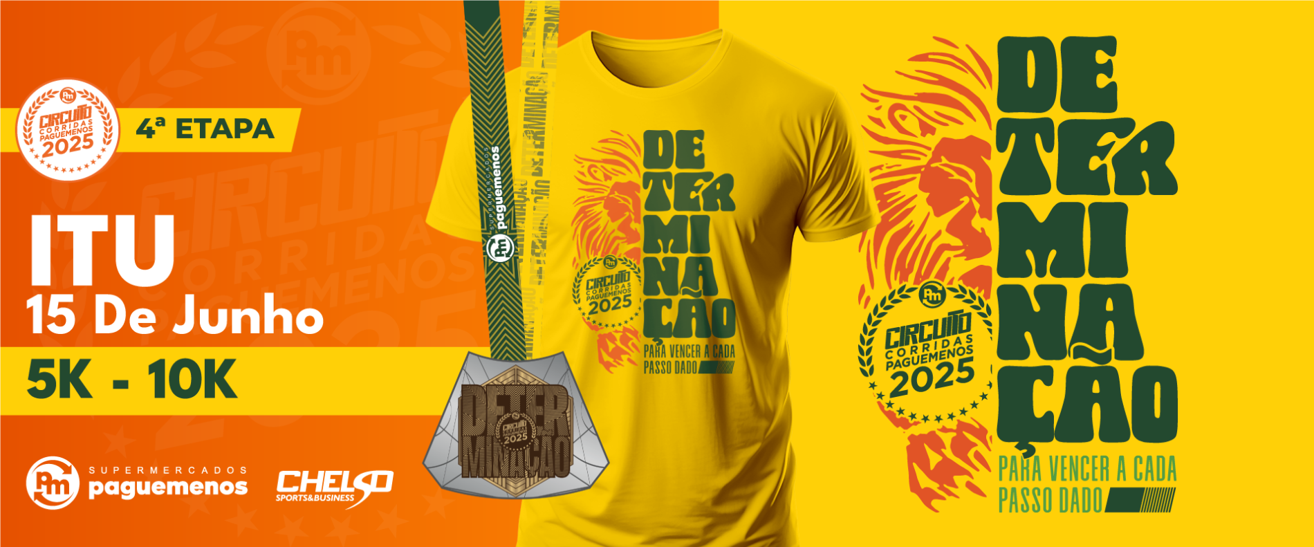 Imagem de divulgação do evento esportivo Circuito de Corridas Pague Menos - 4ª Etapa de Corrida que acontecerá no dia 15 de Junho de 2025 na cidade de Itu - SP