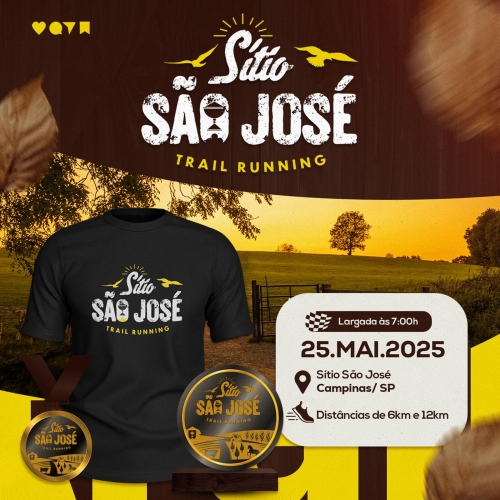 Image de divulgação do evento esportivo Sitio São José Trail Running de Trail Run que acontecerá no dia 25 de Maio de 2025 na cidade de Campinas - SP