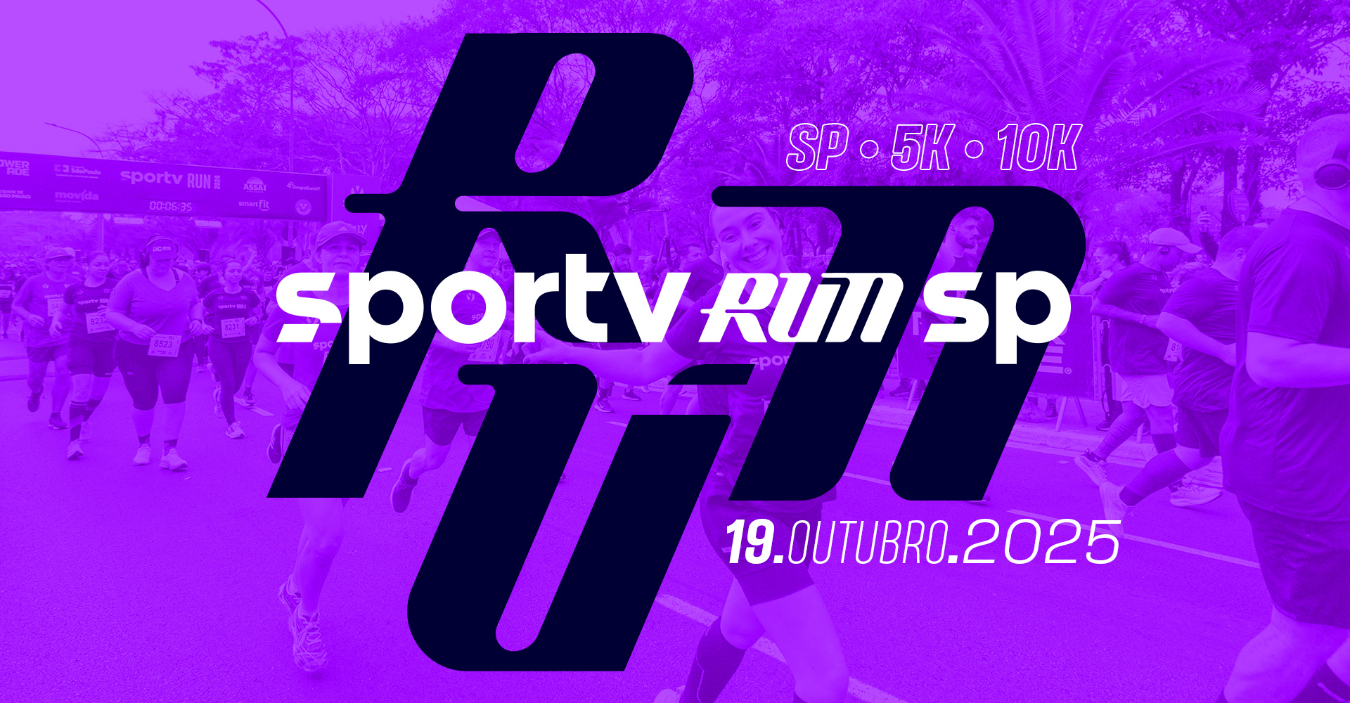 Imagem de divulgação do evento esportivo SportTV Run de Corrida que acontecerá no dia 19 de Outubro de 2025 na cidade de São Paulo - SP