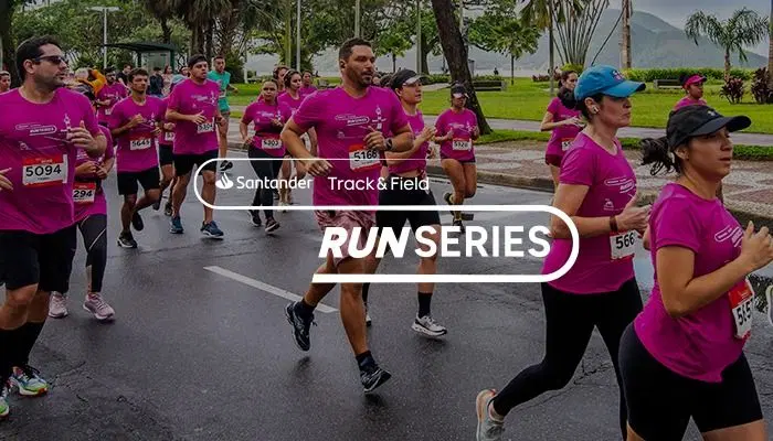 Imagem de divulgação do evento esportivo Santander Track&Fields Run Series - Plaza Sul de Corrida que acontecerá no dia 27 de Julho de 2025 na cidade de São Paulo - SP