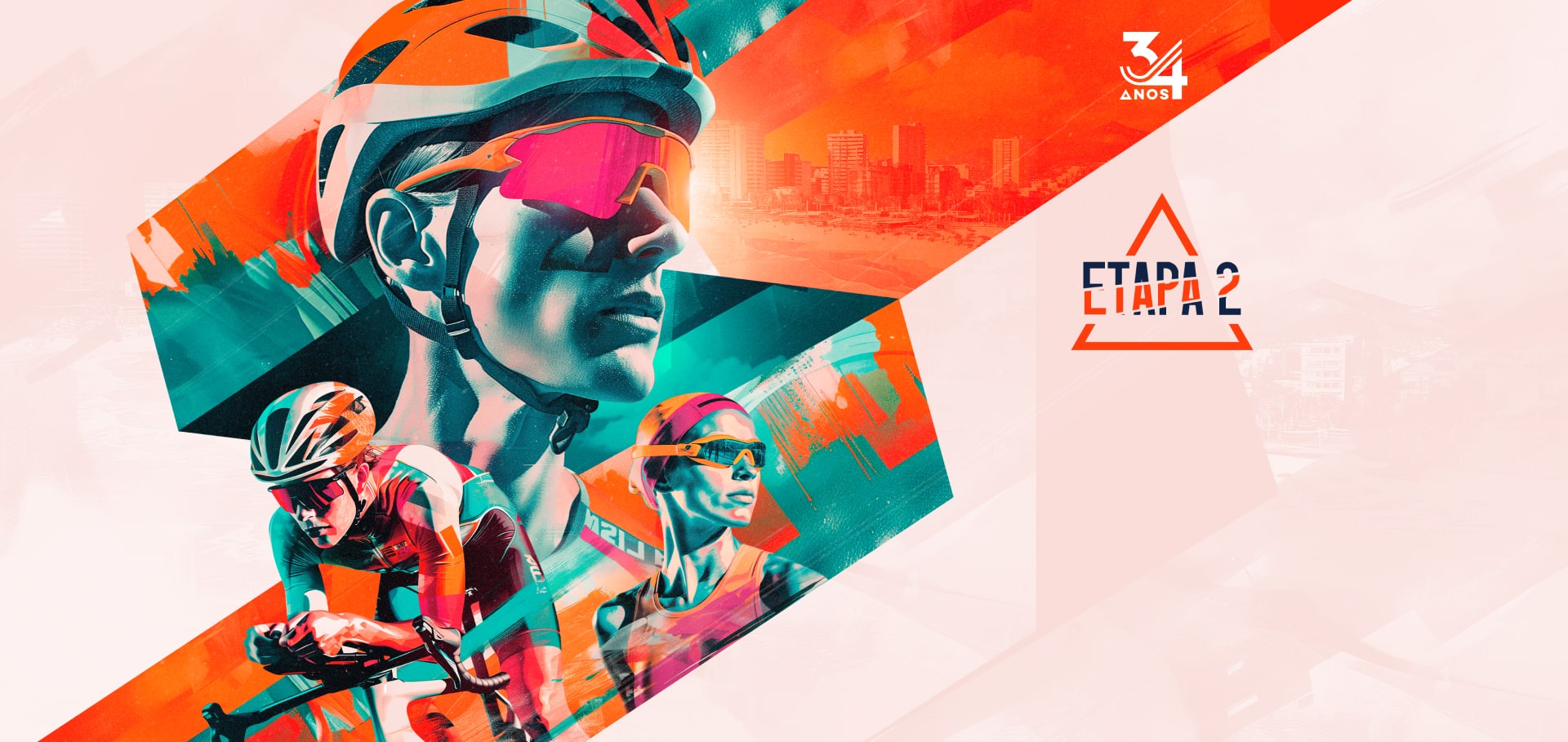 Image de divulgação do evento esportivo 34º Troféu Brasil de Triathlon - 2 Etapa - 2025 de Triathlon que acontecerá no dia 15 de Junho de 2025 na cidade de Santos - SP