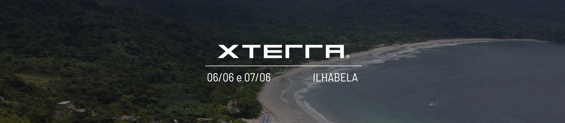 Image de divulgação do evento esportivo Xterra Ilhabela de Trail Run que acontecerá no dia 7 de Junho de 2025 na cidade de Ilhabela - SP